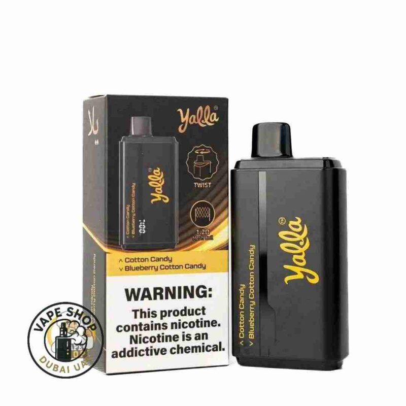 YALLA 24000 puffs cotton candy blueberry cotton candy flavour
