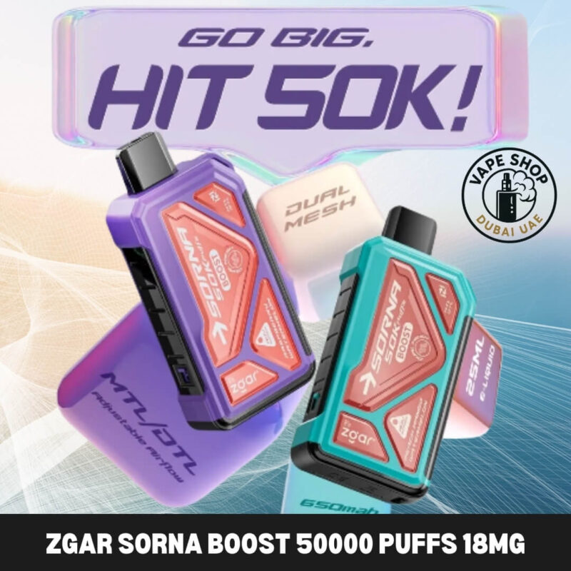 ZGAR Sorna Boost review - ZGAR Sorna Boost 50000 puffs disposable vape