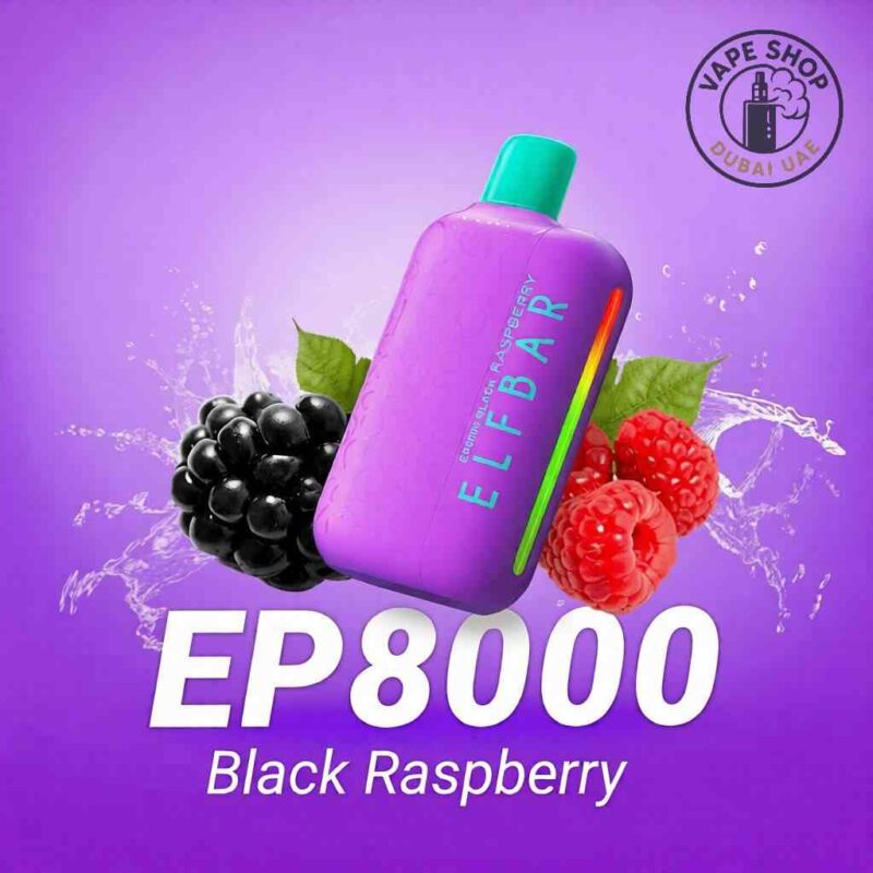 Elfbar EP 8000 review: Elf Bar EP 8000 disposable vape in Black Raspberry