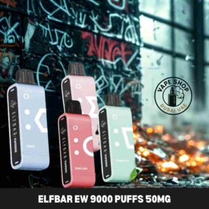 Elfbar ew 9000 puffs 50mg nicotine pods in UAE
