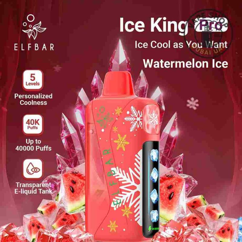 Elfbar ice king pro up to 40000 puffs Watermelon ice