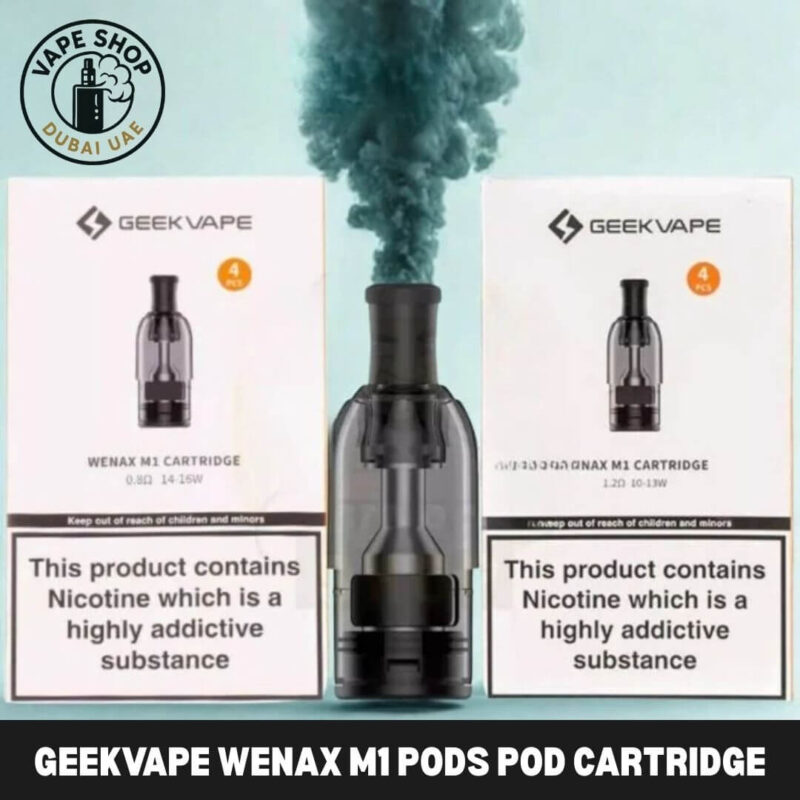 GEEKVAPE Wenax M1 replacement pods review: 2ml pod pack with 0.8Ω and 1.2Ω options