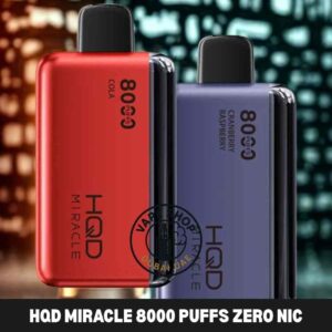 Hqd miracle 8000 puffs Zero Nic in UAE