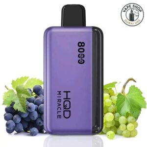 Hqd miracle 8000 puffs zero nicotine Grape