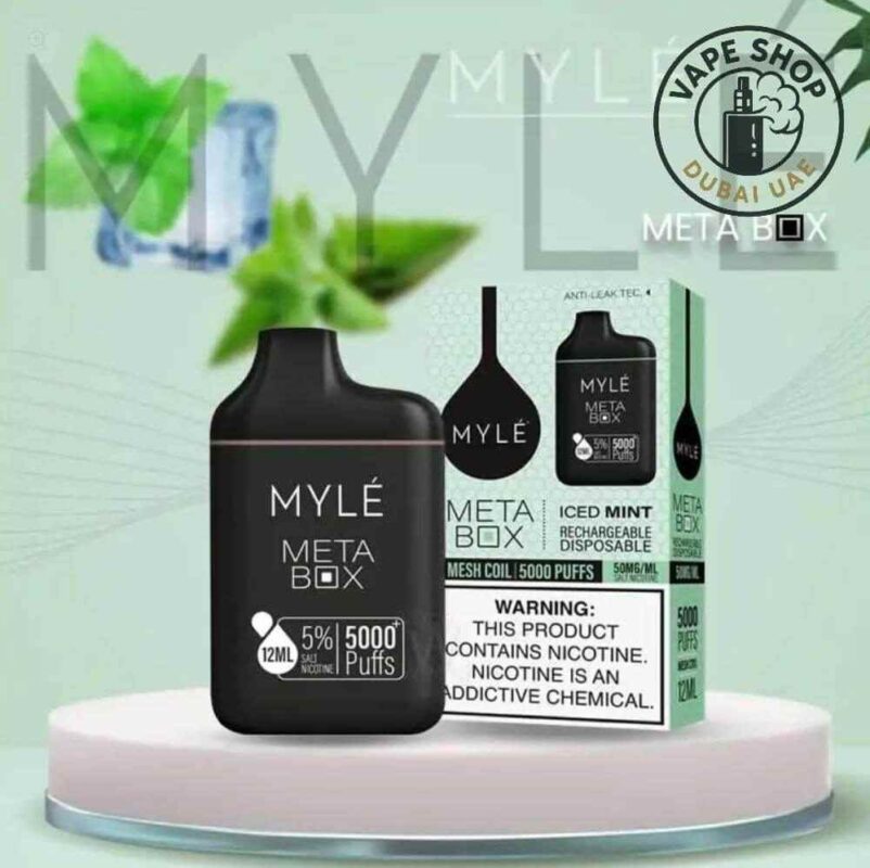 Myle meta box 5000 puffs Iced Mint