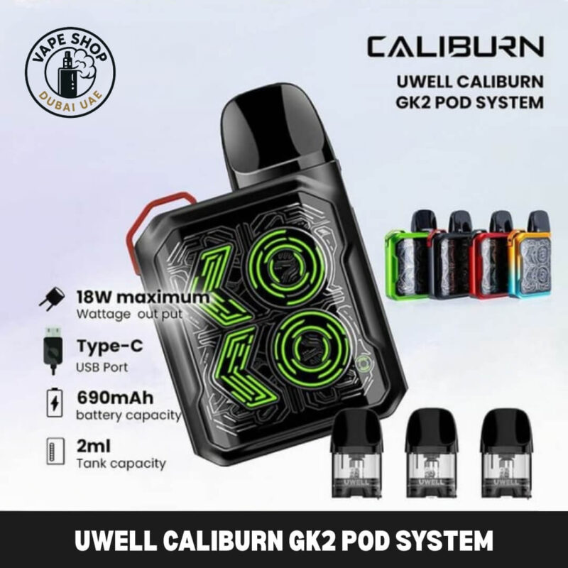 Uwell Caliburn Dubai - UWELL CALIBURN GK2 POD SYSTEM