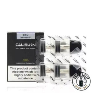 UWELL-Caliburn-A2/A2S-Pods-0.9ohm-1.2ohm-Replacement-Pods-in-Dubai-UAE-0.9-Ohm