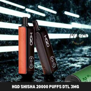 Hqd shisha 20000 puffs dtl 3mg nicotine in Dubai