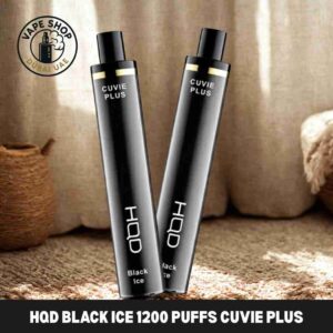 HQD Black Ice 1200 Puffs Cuvie Plus in Dubai