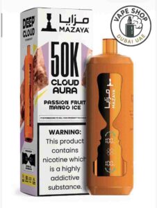 MAZAYA CLOUD AURA 50K Disposable Vape in Dubai passion fruit mango ice