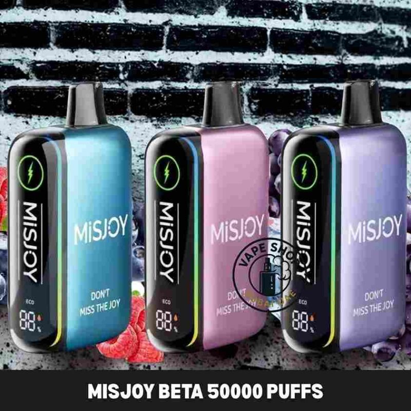 Cheap disposable vape Dubai: MISJOY Beta 50000 at AED 40