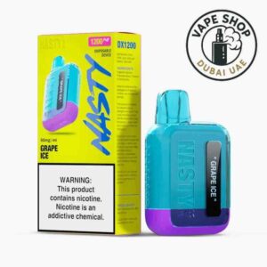 Nasty Bar DX 1200 Puffs Disposable Device in Dubai grape ice